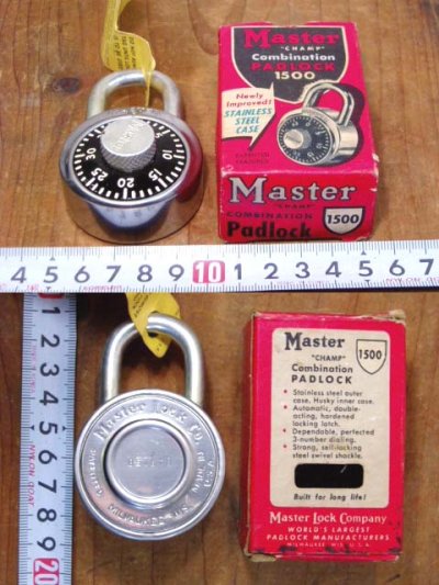 画像1: 1940's "COMBINATION"  Padlock【Dead-Stock】