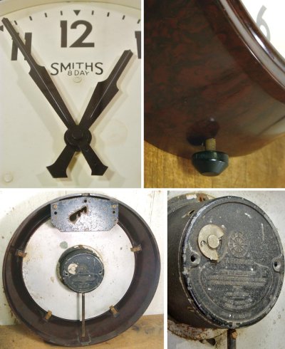 画像2: 1930-40's "SMITHS" Bakelite Wall Clock