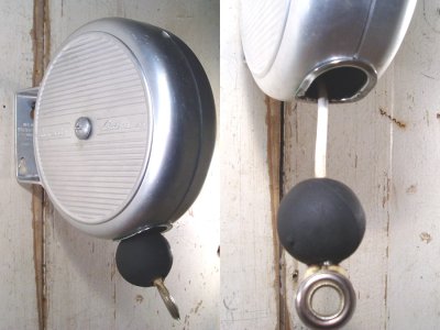 画像1: 1950's "OUT-DOORS" Aluminum Clothes-Line Reel【Dead Stock】