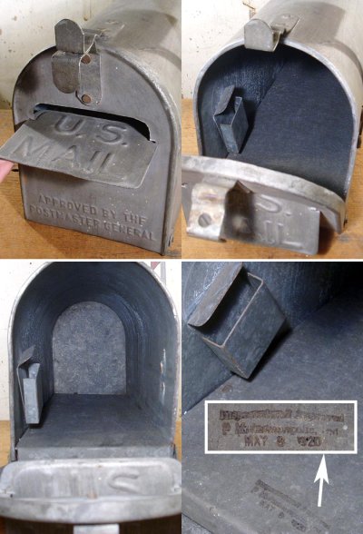 画像1: 1920's "Stenciled " RURAL U.S. MAILBOX