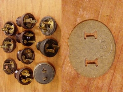 画像2: 30-50's 【ART-DECO】Bakelite Plug for Electrics