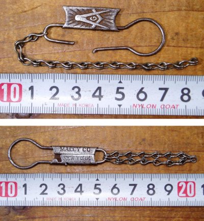 画像2: 1910-20'S "MASONIC" Key Ring