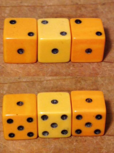 画像1: 1930-50's Bakelite "DICE"