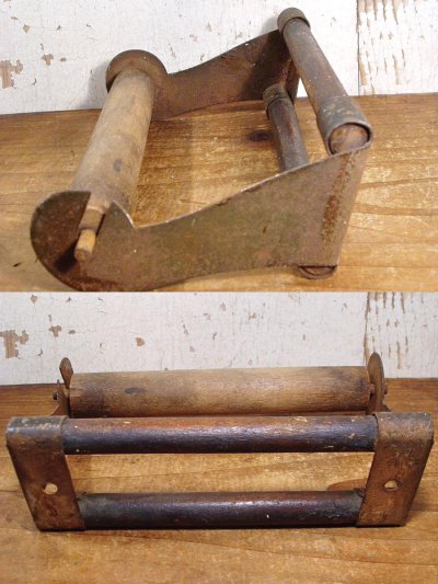 画像3: 1920's Wood＆Metal Country "Rustic" Toilet Paper Holder