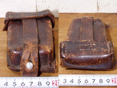画像1: 1930-40's Leather "Belt Pouch"
