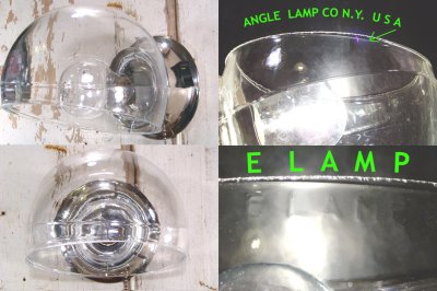 画像1: "Clear Globe Shade＆Chrome Base" Lamp