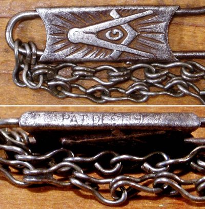 画像1: 1910-20'S "MASONIC" Key Ring