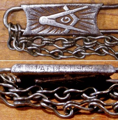 画像1: 1910-20'S "MASONIC" Key Ring