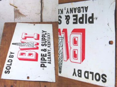 画像2: 50's "PIPE＆SUPPLY" Advertising Steel Sign