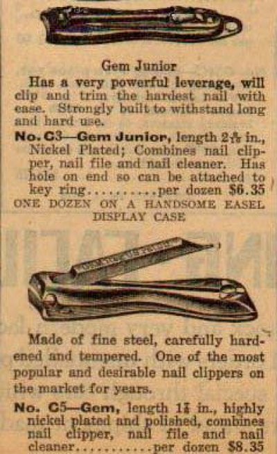 画像3: 1920〜30's Steel Nail Clipper [Key FOB] 