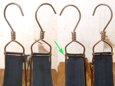 画像1: "Herring Bone" 2-Folding Hanger 