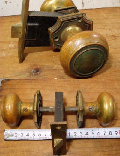 画像2: Art-Deco 1910-30's　"Cast Brass" Door Knob