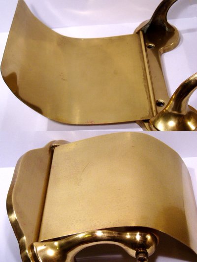 画像3:  1910-1920's "Cast Brass" Toilet Paper Holder