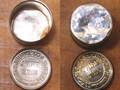 画像1: 1910's MINI "Shaving Stick" Tin Case