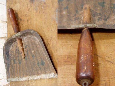 画像1: Around 1900's "SHABBY" Country Dustpan