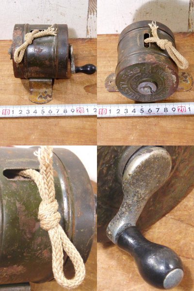 画像3: 1910-20's Wood Handle "Clothes-Line" Reel