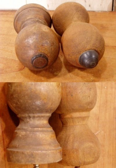 画像3: 1910-20's Antique Country House Wood Door Stopper