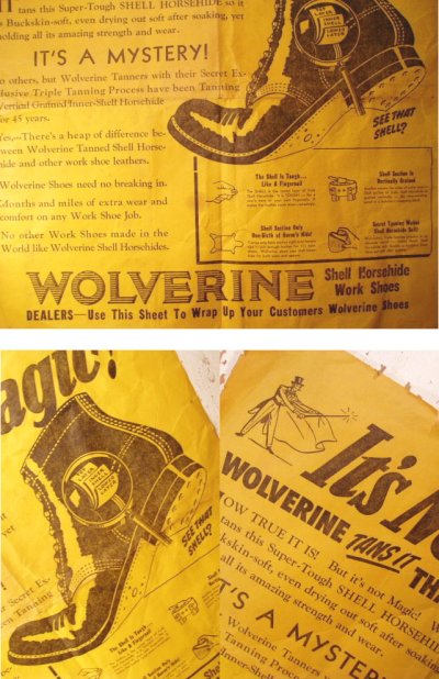 画像1: 40's "WOLVERINE" Large Size Paper Advertising