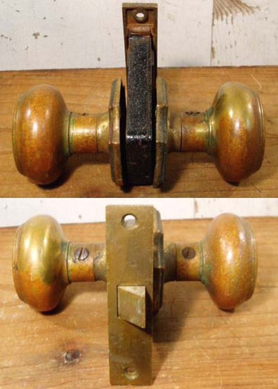 画像1: Art-Deco 1910-30's　"Cast Brass" Door Knob