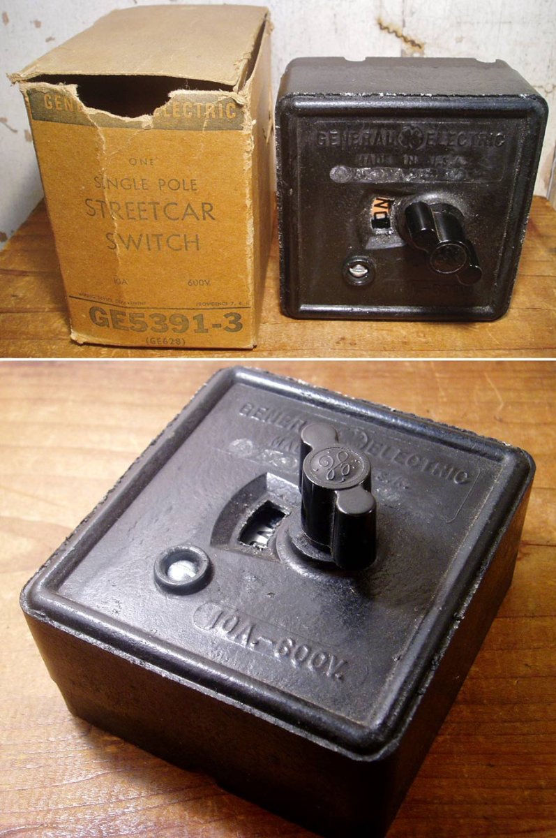 画像1: "GE" Railway STREETCAR Switch【Dead-Stock】 (1)
