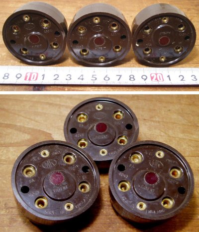 画像2: 3-sets Dead-Stock "ENGLAND" Bakelite Switch