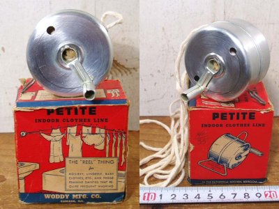 画像1: 【Dead Stock】1940's "Clothes-Line" Reel