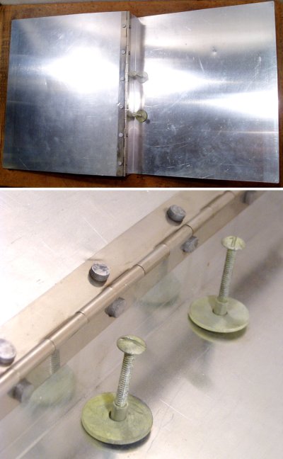 画像3: 1940-50's "Machine Age" Aluminum Riveted BINDER