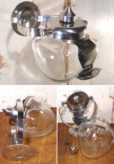 画像2: 1920-30's "Art-Deco" Glass Liquid Soap Dispenser