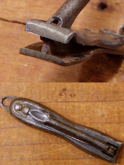 画像2: 1920〜30's Steel Nail Clipper [Key Holder] 