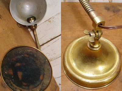 画像3: 1930's "Flexible" Brass Desk Lamp