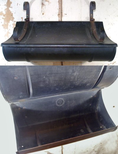 画像1: 1930's "BLACK" Steel Mail box