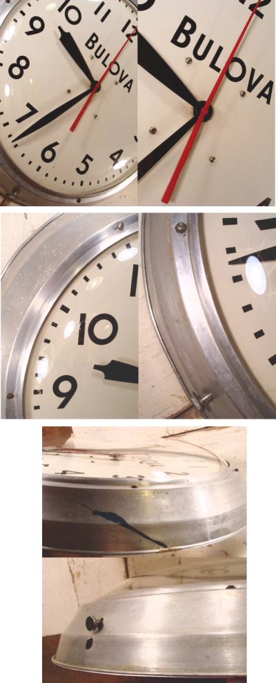 画像3: 40's BULOVA "LARGE" Aluminum Garage Clock