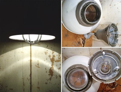 画像3: 1950's "Enamel Shade" Gas Station Light