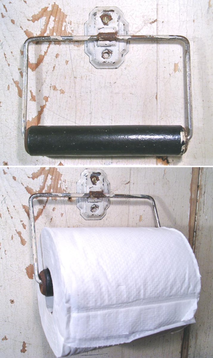 画像1: 1940-50's Country "Rustic" Toilet Paper Holder (1)