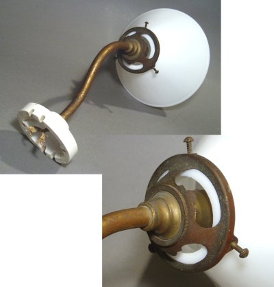 画像2: 1930's French Country Swan Neck Light