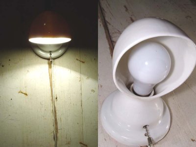 画像2: 1930's Ceramic Bathroom Lamp 