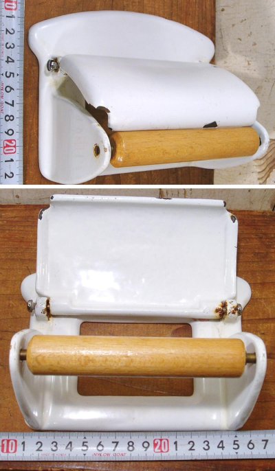 画像3: 1930's German-DECO "Cast-Iron" Toilet Paper Holder