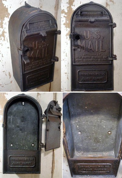 画像1: PAT.1899-1902 "Cast Iron" U.S.MAIL BOX