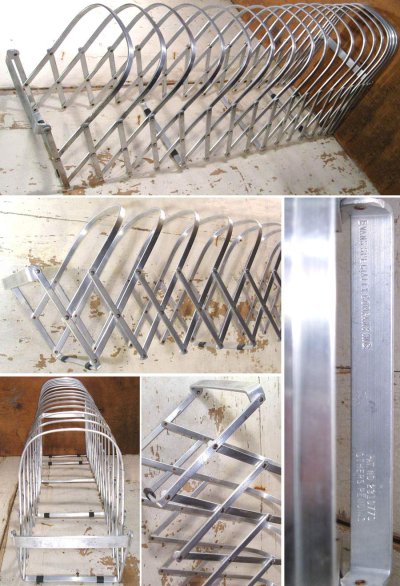 画像1: 1940's "Accordion" Aluminum FILE Rack