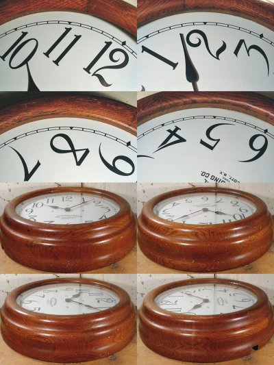 画像3: 1930's N.Y. "IBM" Wood Gallery Clock【LARGE】