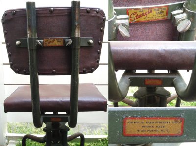 画像2: 1930-40's "Machine age" Swivel Desk Chair