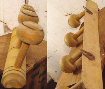 画像2: French Antique Natural Wood "Bamboo Coat Rack"