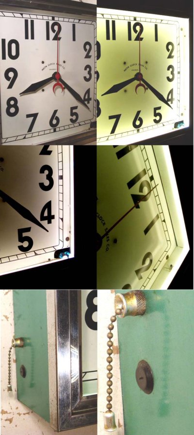 画像2:  50's White "NEON" Clock【Mint Condition】