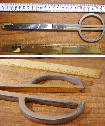 画像3: 1930's "Art Deco" GERMANY Scissor＆Ruler Desk Set 