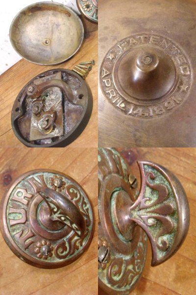 画像2: 1890's Antique "Cast iron" House Door Bell