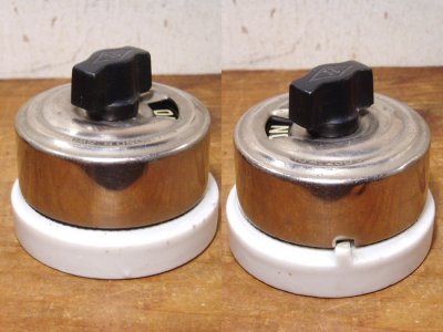 画像1: "Porcelain Base" Turn Switch 