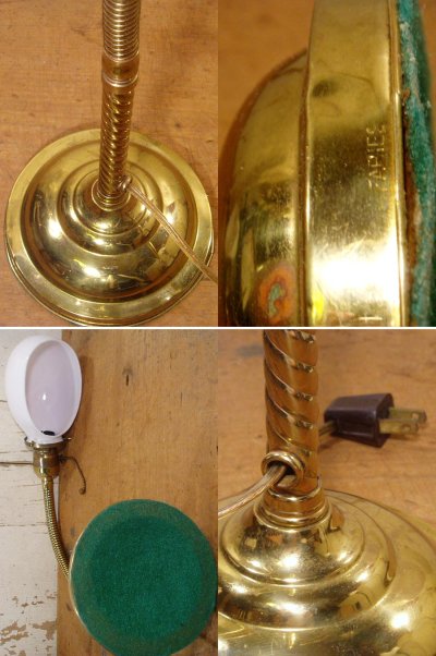画像3: 1920-30's "Flexible" Brass Desk Lamp