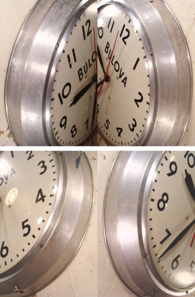 画像2: 40's BULOVA "LARGE" Aluminum Garage Clock