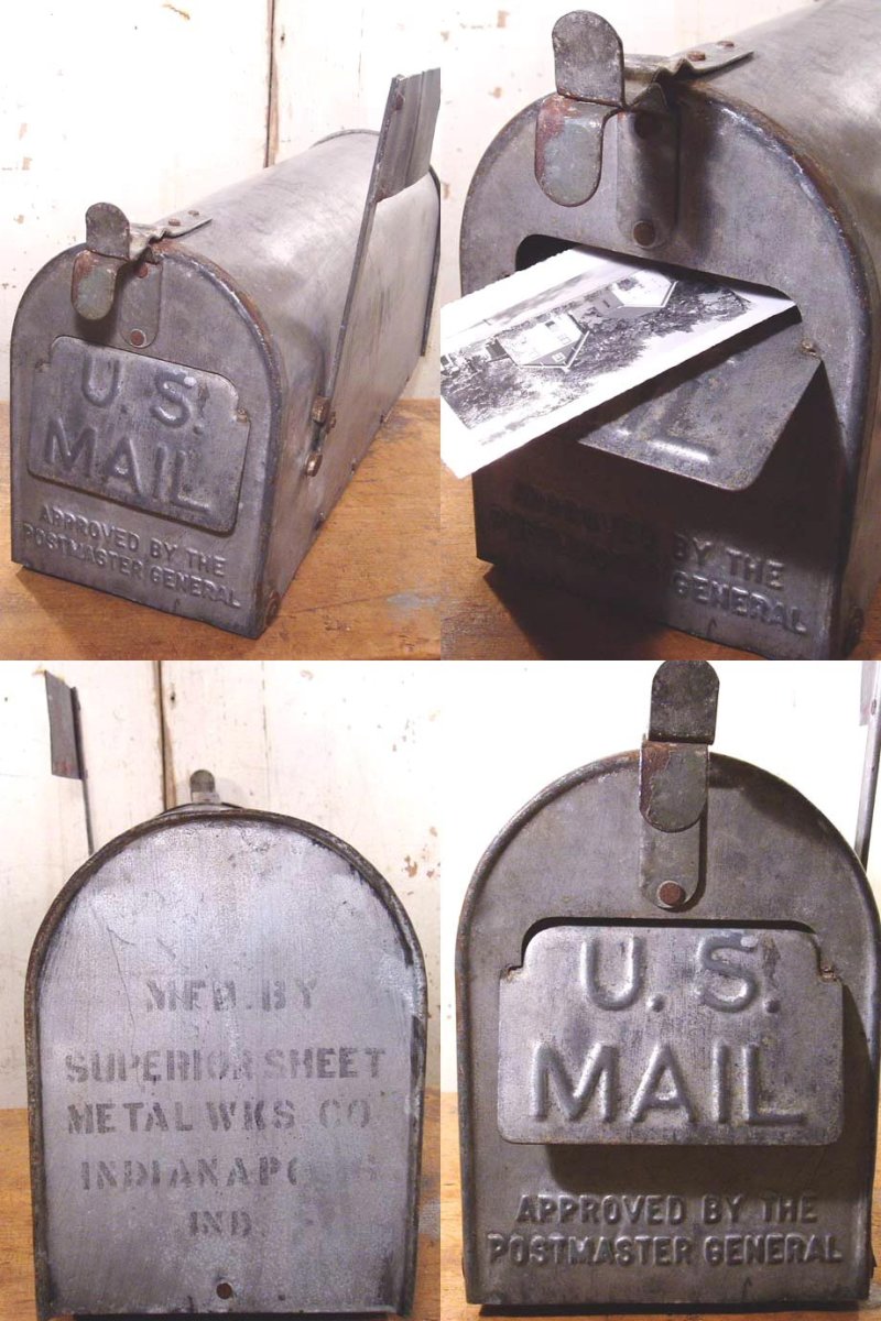 画像1: 1920's "Stenciled " RURAL U.S. MAILBOX (1)