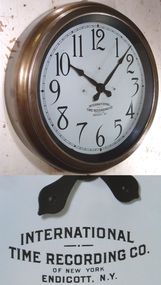 画像1: 1920's N.Y. "IBM" Gallery Wall Clock (1)